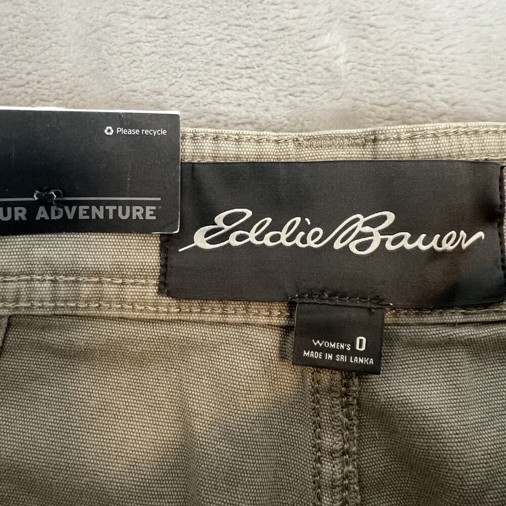 Eddie Bauer Pants Womens 0 Slightly Curvy Marina High Rise Crop Utility Wide Leg - Picture 9 of 13